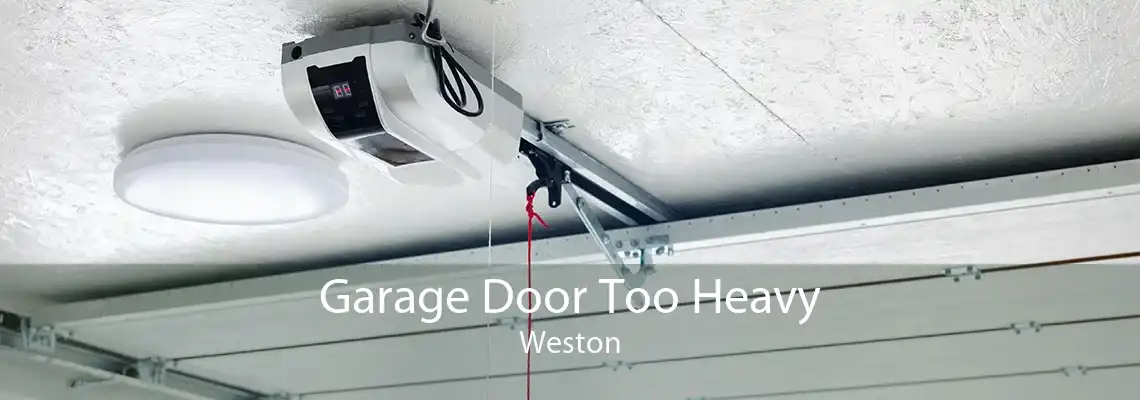 Garage Door Too Heavy Weston