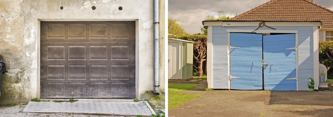 Rotten Steel Garage Door Repair in Weston